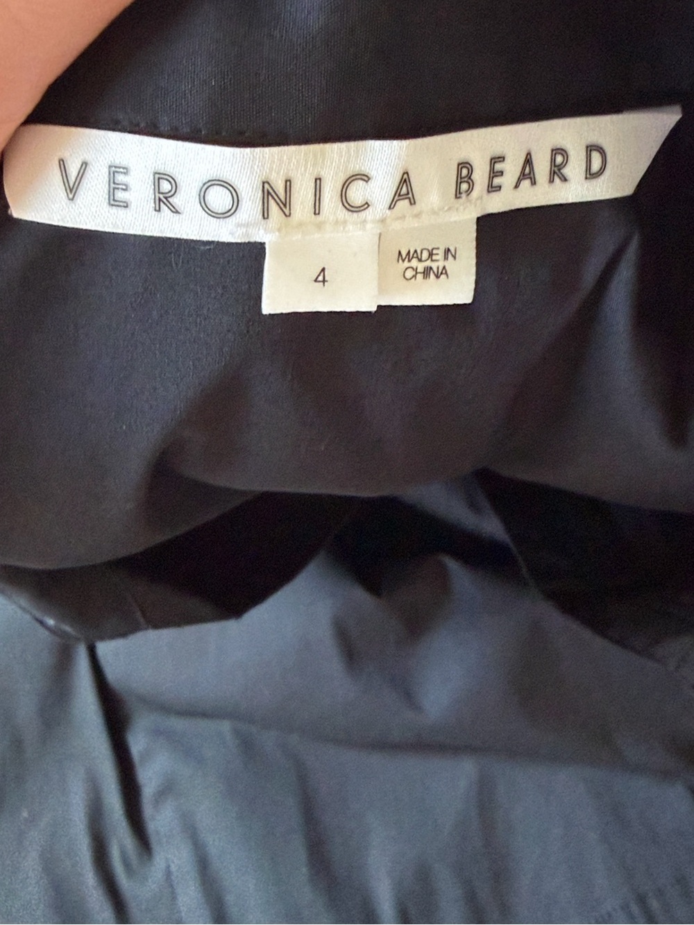 Veronica Beard Black Polina Button Front Open Back Mini Dress - Picture 5 of 6